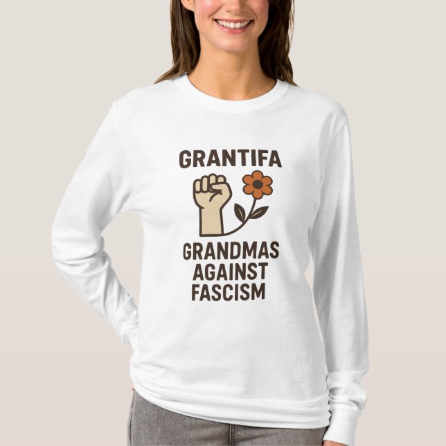 Camiseta Grantifa – Grandmas Against Fascism (Anverso)