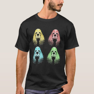Camiseta Grap de cosecha divertida cute Cocker Spaniel 80s 
