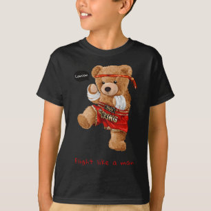 Camiseta Grap de Ilustracion estilo lucha contra el boxeo d