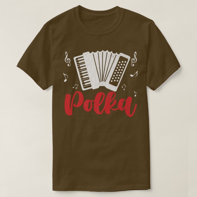 Camiseta Grap del jugador de acordeón de música de Polka (Diseño del anverso)
