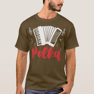 Camiseta Grap del jugador de acordeón de música de Polka