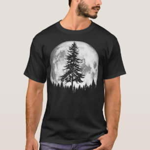 Camiseta Grapado de cosecha de vintage del árbol de pino Mi