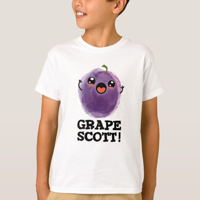 Camiseta Grape Scott Funny Fruit Grape Pun (Anverso)