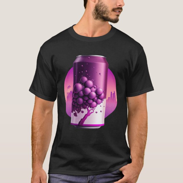 Camiseta Grape Soda Synthwave 80s Retrowave Aesthetic  1 (Anverso)