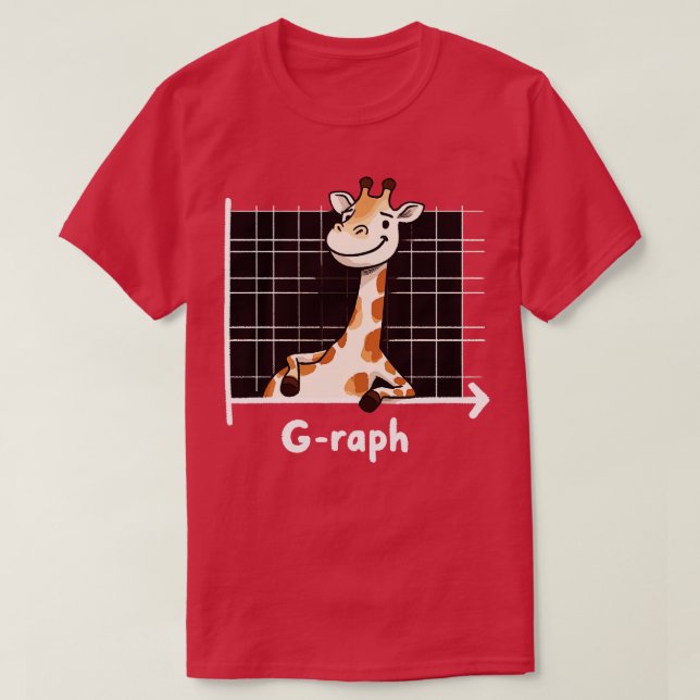 Camiseta Graph Mathamatic Giraffe (Diseño del anverso)