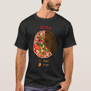 Camiseta Graph Pizza comida para comer pastel