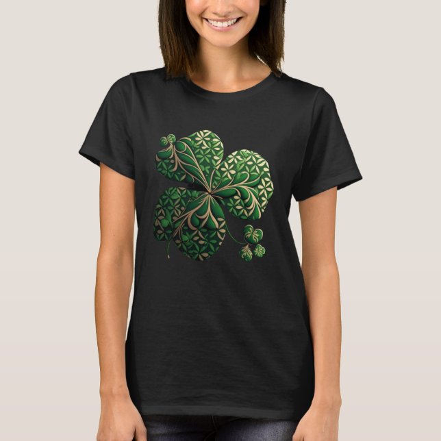 Camiseta Graphic C Leaf Lucky St Patrick s Celebration Wear (Anverso)