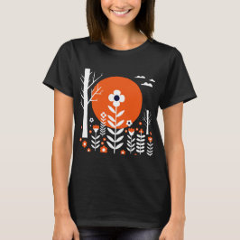 Camiseta Graphic illustration of a night landscape