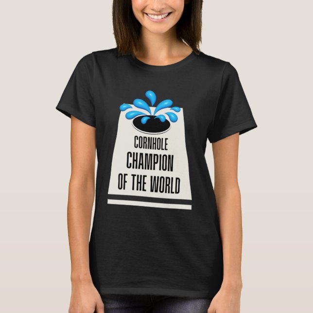 Camiseta Graphic Outdoor Game Apparel Cornhole Champion of  (Anverso)