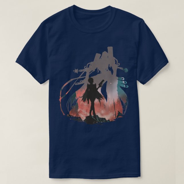 Camiseta Graphic Playing Videogames Classic Fictional Chara (Diseño del anverso)