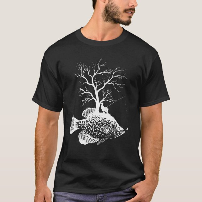 Camiseta Graphic Tree Fishing Rod  Fish Crappies 1 (Anverso)