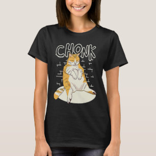 Camiseta Grasa Cat Chonk Scale Chonky Chubby Kitten Sarcasm