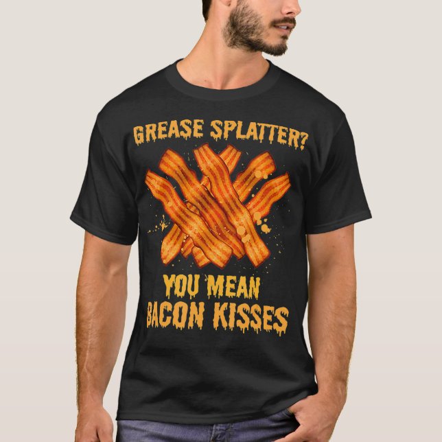 Camiseta Grasa de masa Bacon Kisses Ketosis Lover Ketone (Anverso)
