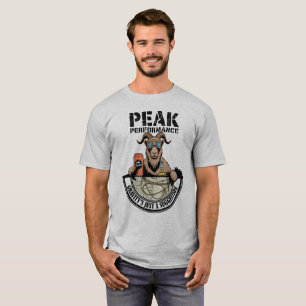 Camiseta Grasa divertida de cabra de montaña: rendimiento m