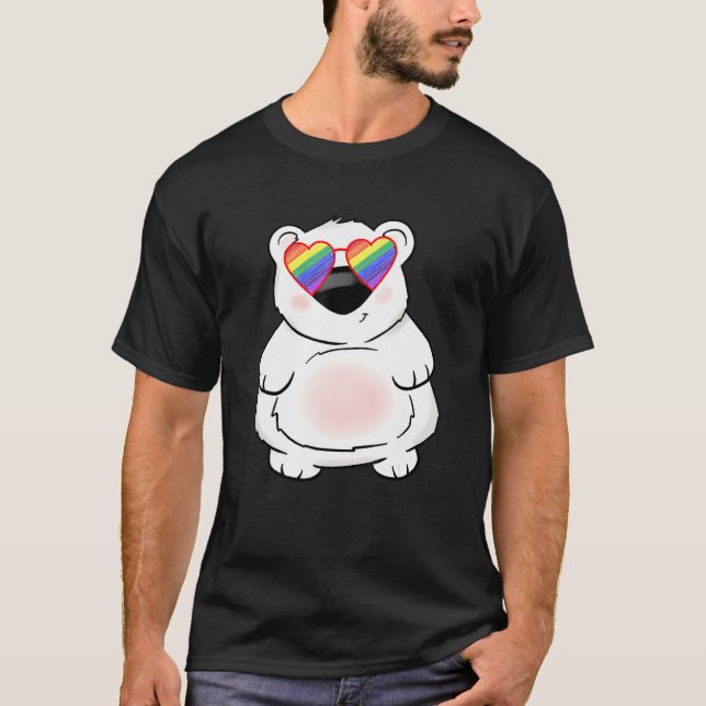 Camiseta Grasa Oso Polar Lgbt Cosa Adolescente Chica Cuerpo (Anverso)