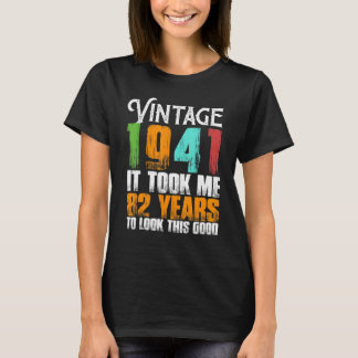 Camiseta Grasa retro de cumpleaños de 82 años de antigüedad