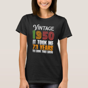 Camiseta Grasa retro de natalidad de 73 años de antigüedad