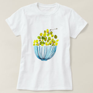 Camiseta Grasas acuarela linda fruta