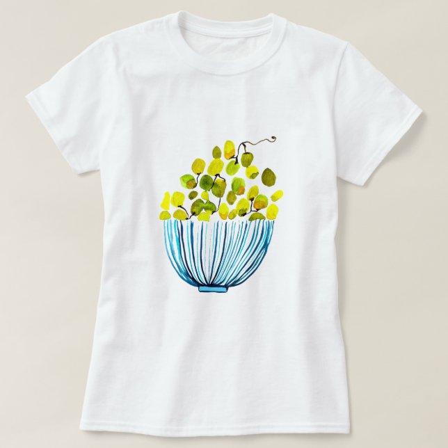 Camiseta Grasas acuarela linda fruta (Diseño del anverso)