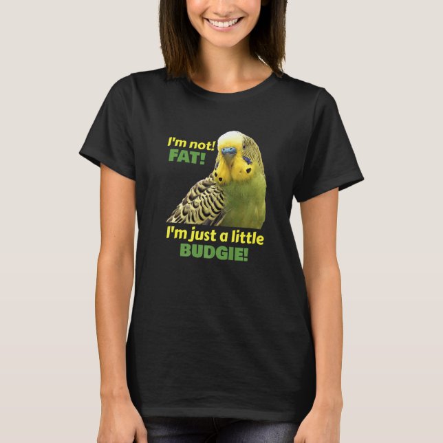 Camiseta Grasoso Budgie Green Parakeet Parrot Prem (Anverso)