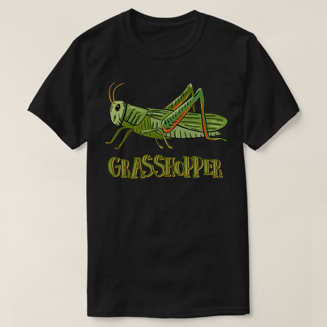 Camiseta GRASSHOPPER Design para quien le guste el saltamon (Diseño del anverso)