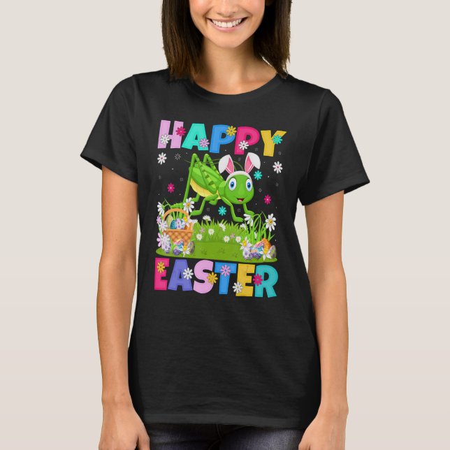 Camiseta Grasshopper Easter Happy Bunny Grasshopper Easter  (Anverso)