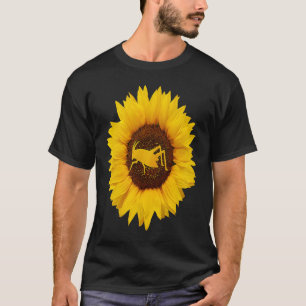 Camiseta Grasshopper For Women Men Katydid Sunflower