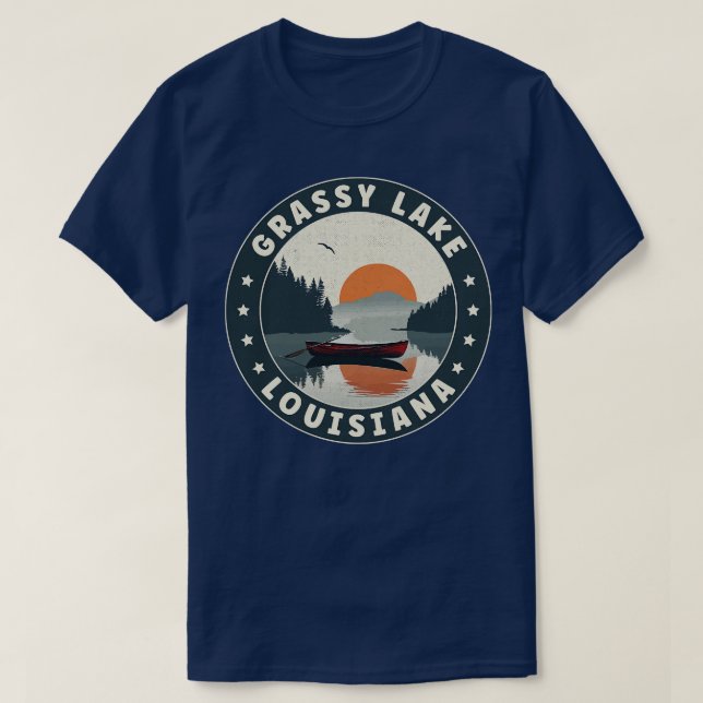 Camiseta Grassy Lake Louisiana Sunset TShirt (Diseño del anverso)