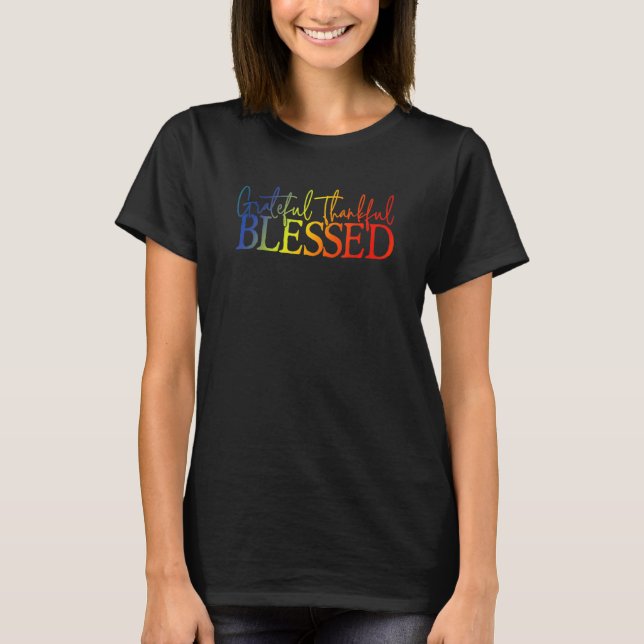 Camiseta Grateful Thankful Blessed Apparel (Anverso)