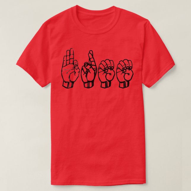 Camiseta Gratis en ASL (Diseño del anverso)