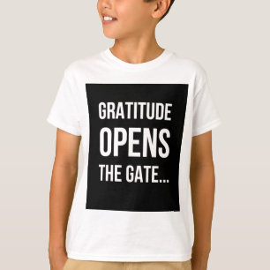 Camiseta Gratitud Abre La Oferta inspiradora