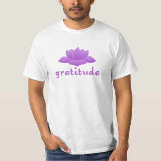 Camiseta Gratitud con Lotus violeta