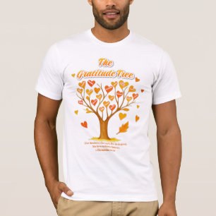 Camiseta Gratitud De Acción De Gracias Bella+Camiseta Corta