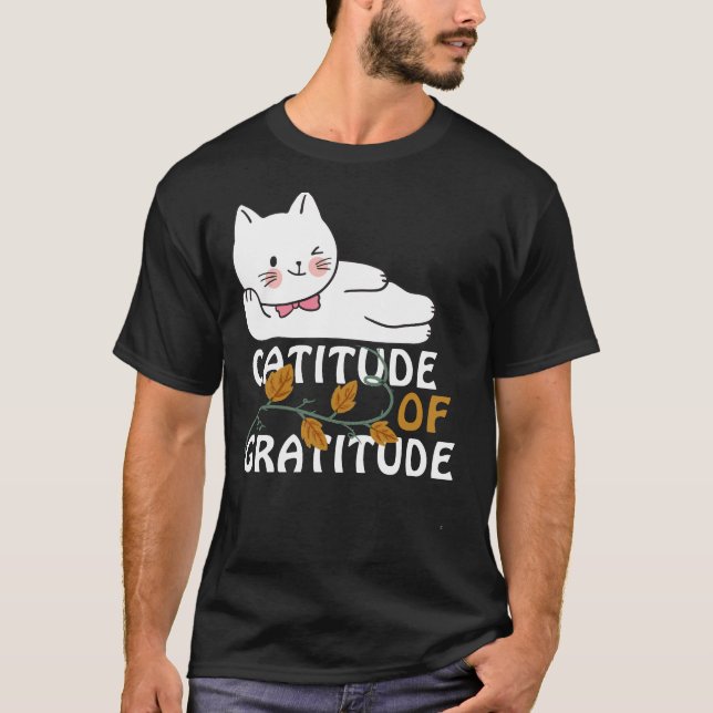 Camiseta Gratitud de agradecimiento al gato (Anverso)