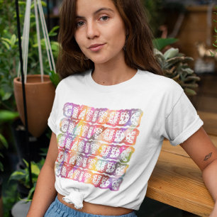 Camiseta Gratitude Colorful