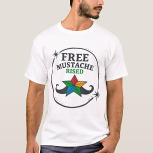 "Camiseta Gratuita De bigote - Elegante Camiseta G