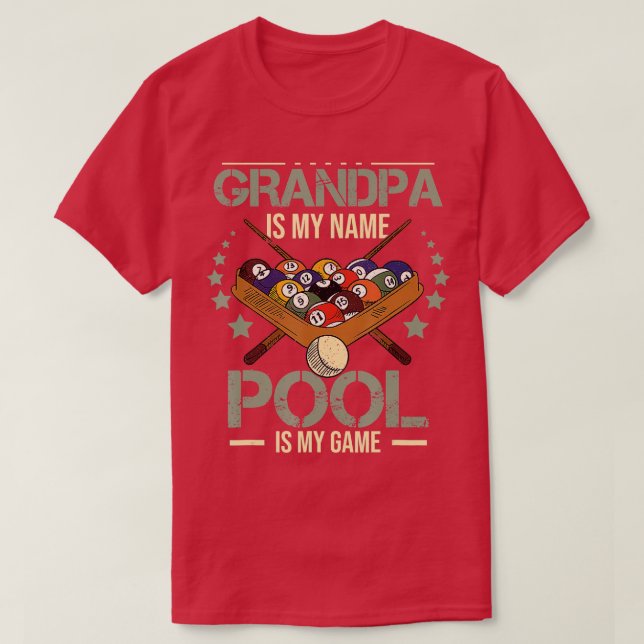 Camiseta Gratuito jugador de billar (Diseño del anverso)
