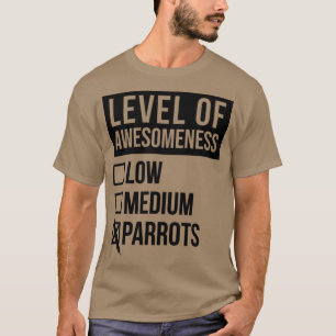 Camiseta Gratuito Nivel De Arte De Parrots