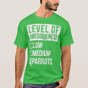 Camiseta Gratuito Nivel De Arte De Parrots 2