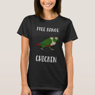 Camiseta Gratuito Pollo Verde Alegre Conure Parrot Bir