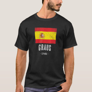 Camiseta Graus España Es Bandera Ciudad Bandera Ropa