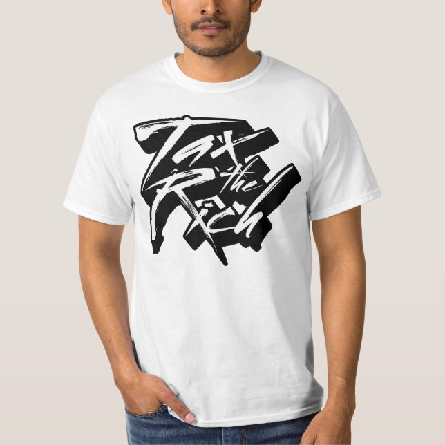 Camiseta Grave a los ricos (Anverso)