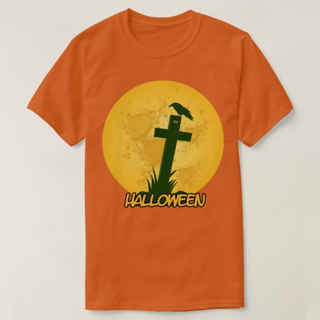 Camiseta Grave de Halloween (Diseño del anverso)