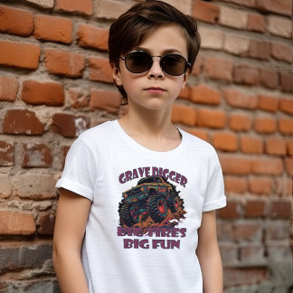 Camiseta Grave Digger, Gran Camión de Monstruo Fun