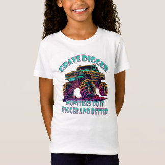 Camiseta Grave Digger, los monstruos lo hacen más grande y 