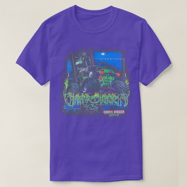 Camiseta Grave Digger queteando la competencia (Diseño del anverso)