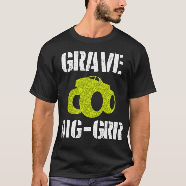 Camiseta Grave DIGGRR Monster Truck Carreras Motocross Rega (Anverso)