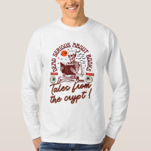 Camiseta Grave Muerto Sobre Libros: Cuentos De La Cripta