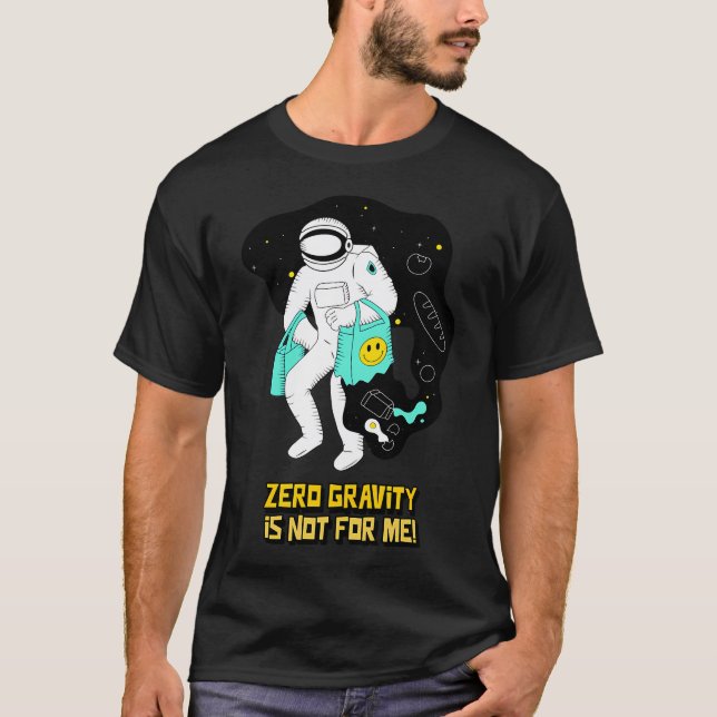 Camiseta Gravedad cero astronauta (Anverso)