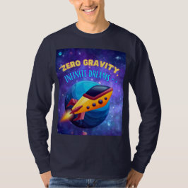 Camiseta Gravedad cero sueños infinitos